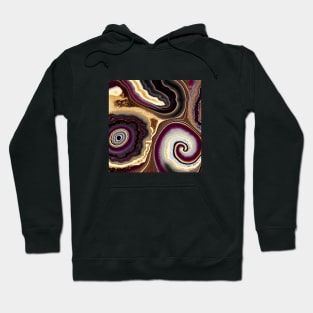 Geode Like Marble Design - Earth Tones Hoodie